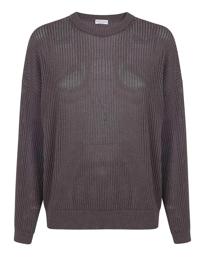 Brunello Cucinelli Rundhalspullover - Braun Braun