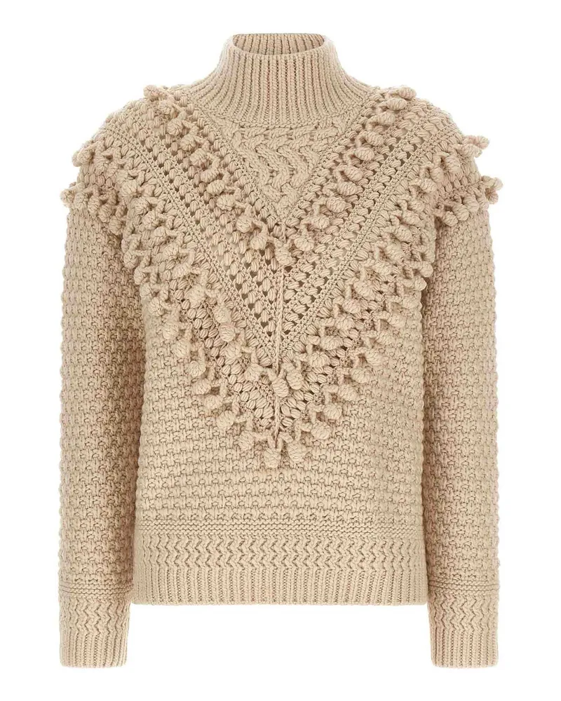 Zimmermann Rundhalspullover - Beige Beige
