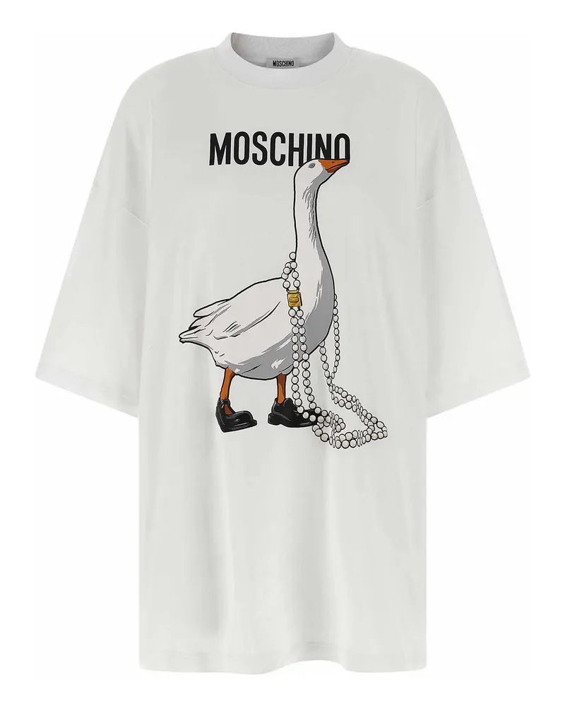 Moschino Knielanges Kleid - Weiß Weiß