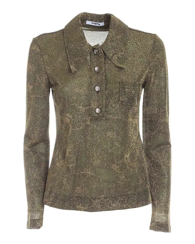 Vivetta Poloshirt - Metallic Metallic