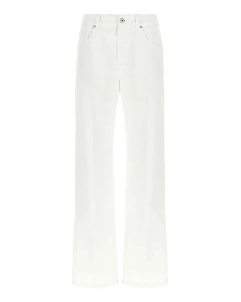 Brunello Cucinelli Bootcut Jeans - Weiß Weiß