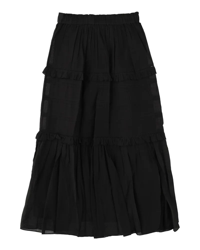 Étoile Isabel Marant Langer Rock - Schwarz Schwarz