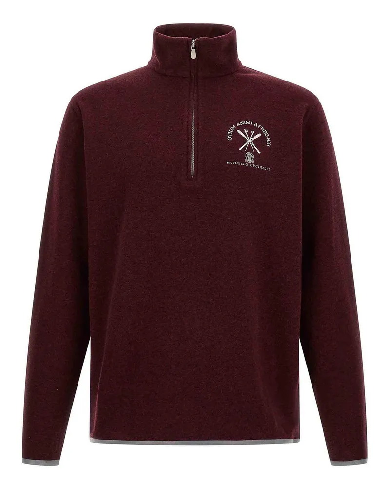 Brunello Cucinelli Sweatshirt - Dunkelrot Dunkelrot
