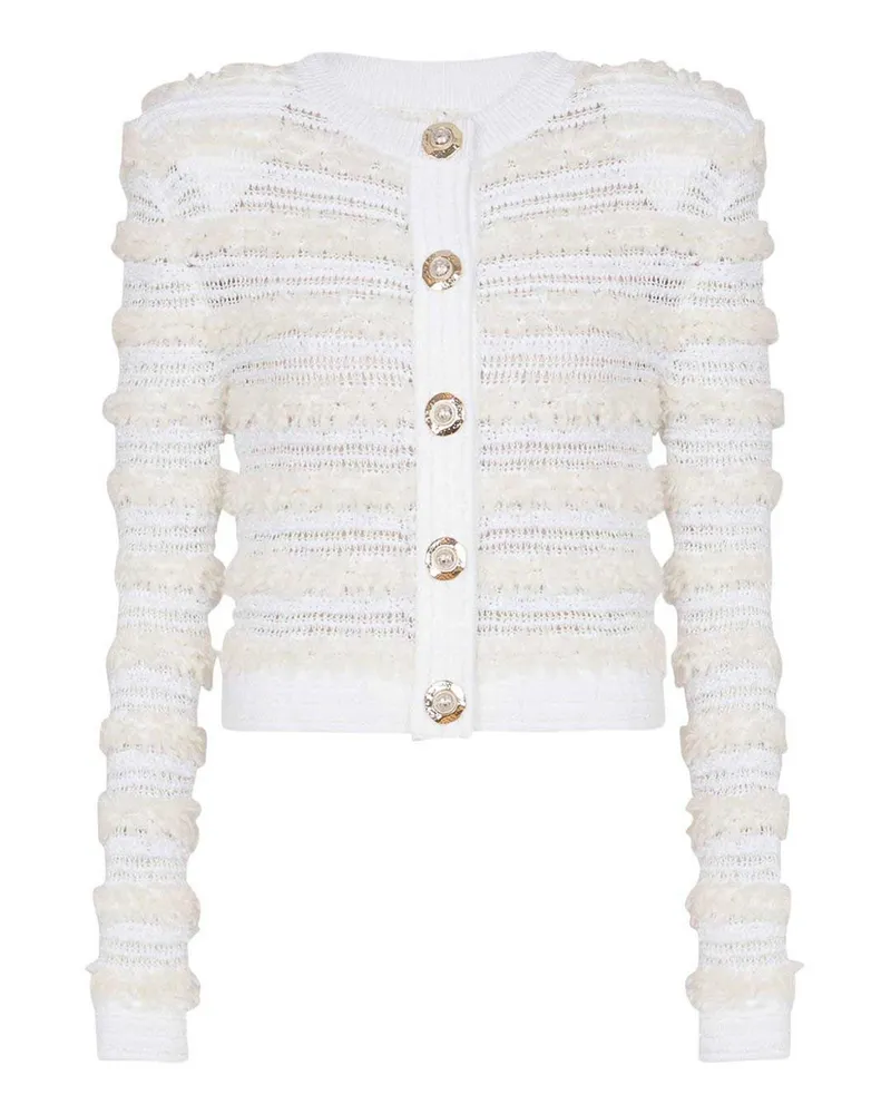 Balmain Cardigan - Weiß Weiß