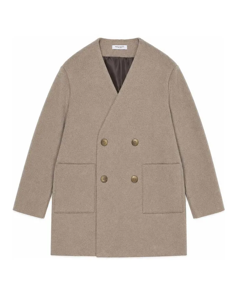 Paolo Pecora Milano Knielanger Mantel - Beige Beige