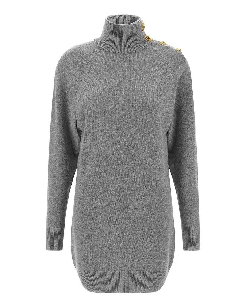 Balmain Knielanges Kleid - Grau Grau