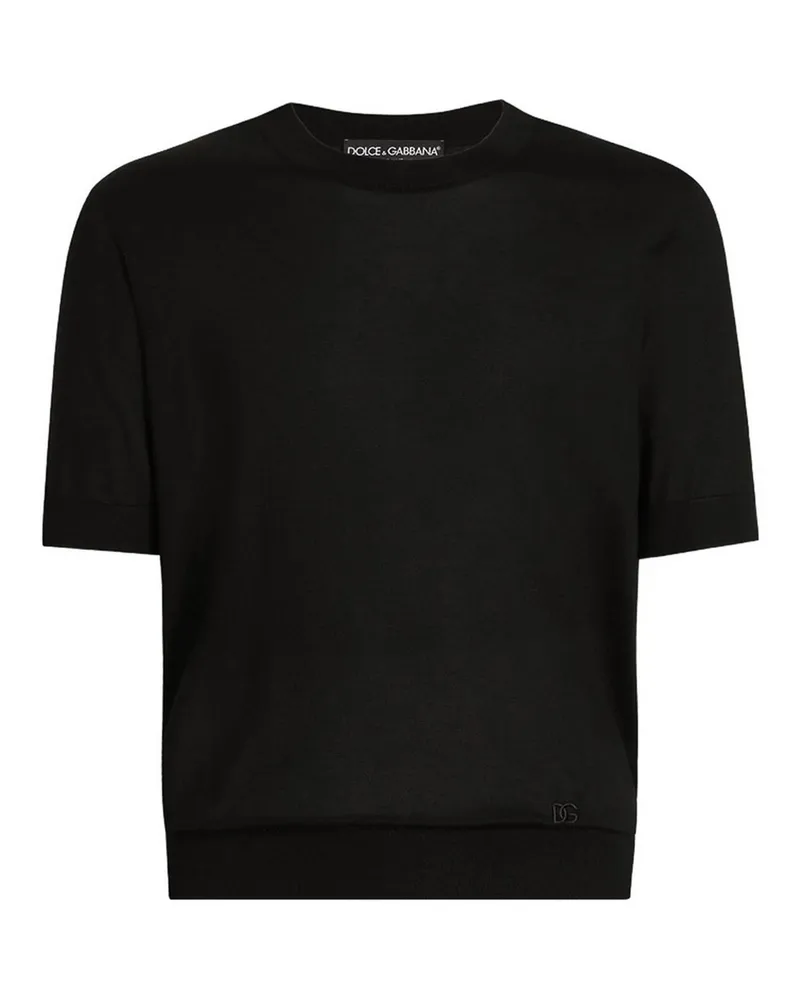 Dolce & Gabbana Rundhalspullover - Schwarz Schwarz