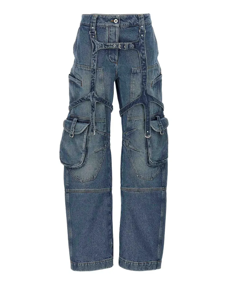 OFF-WHITE Bootcut Jeans - Blau Blau