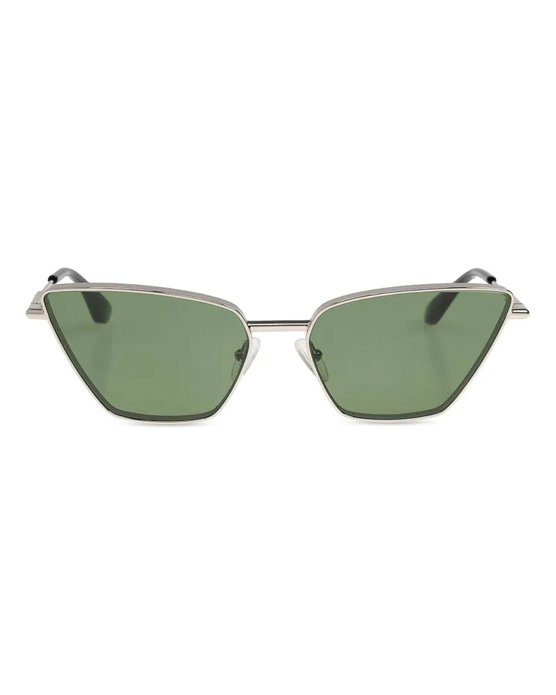 Alexander McQueen Sonnenbrille - Silber Silber