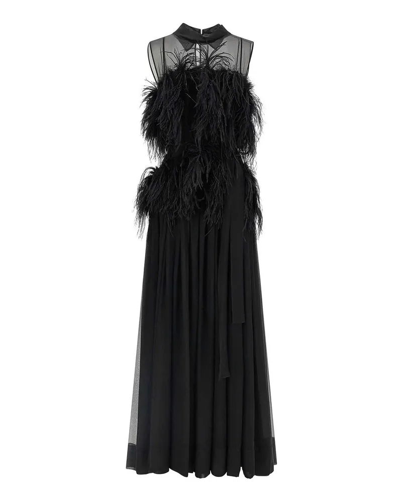 Alberta Ferretti Abendkleid - Schwarz Schwarz