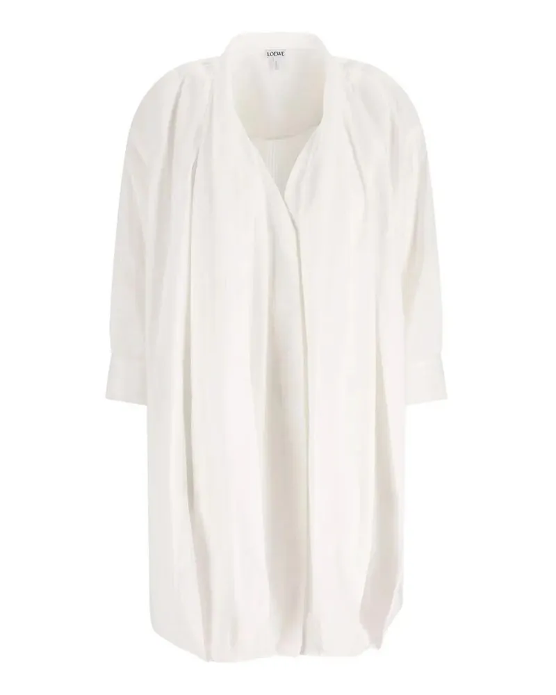 Loewe Knielanges Kleid - Weiß Weiß