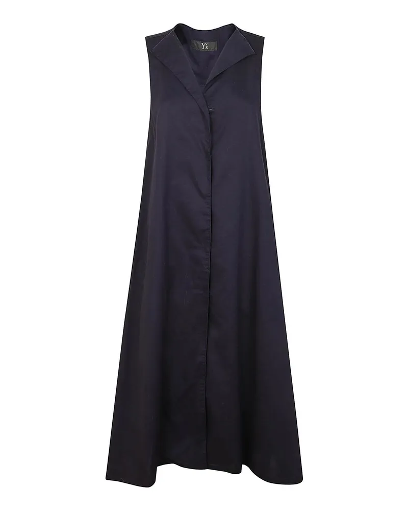 Yohji Yamamoto Knielanges Kleid - Dunkelblau Dunkelblau