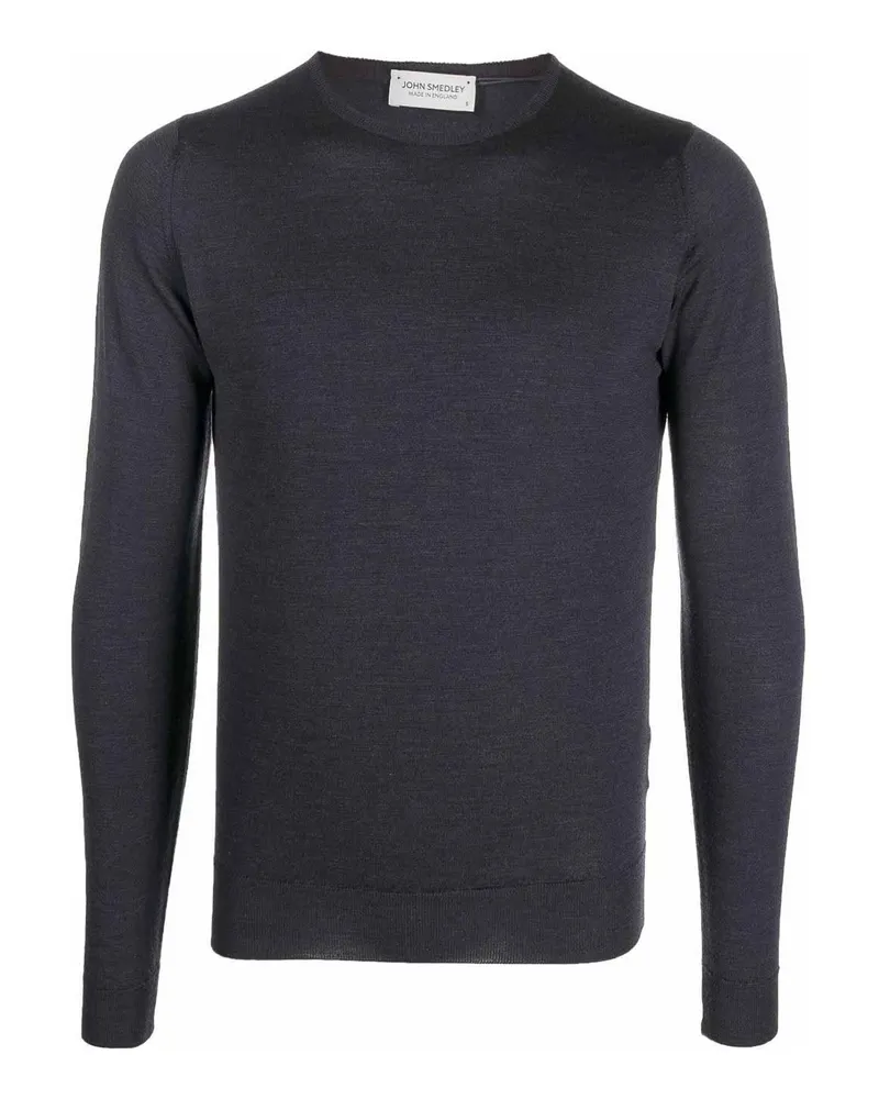 John Smedley Rundhalspullover - Dunkelgrau Dunkelgrau