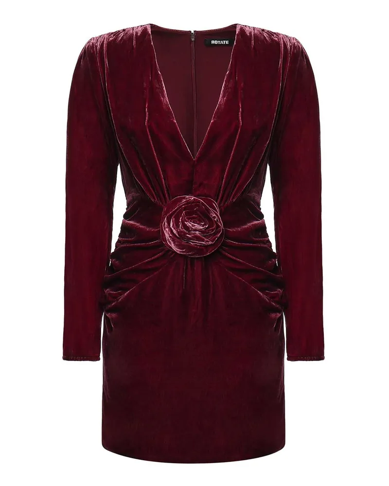 ROTATE Birger Christensen Kurzes Kleid - Dunkelrot Dunkelrot