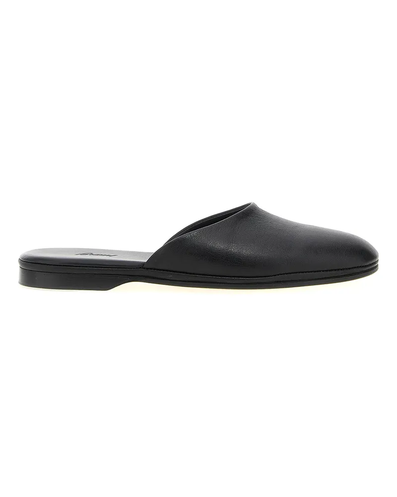 Brioni Mules - Schwarz Schwarz