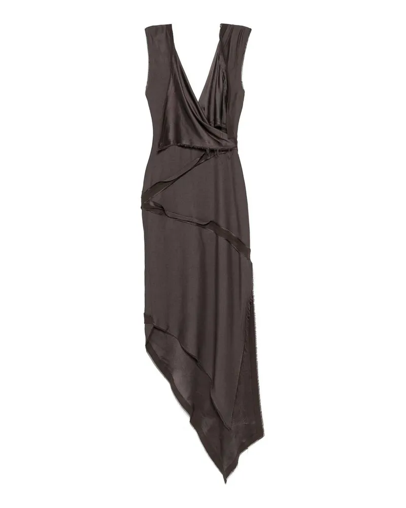 ATTICO Knielanges Kleid - Braun Braun