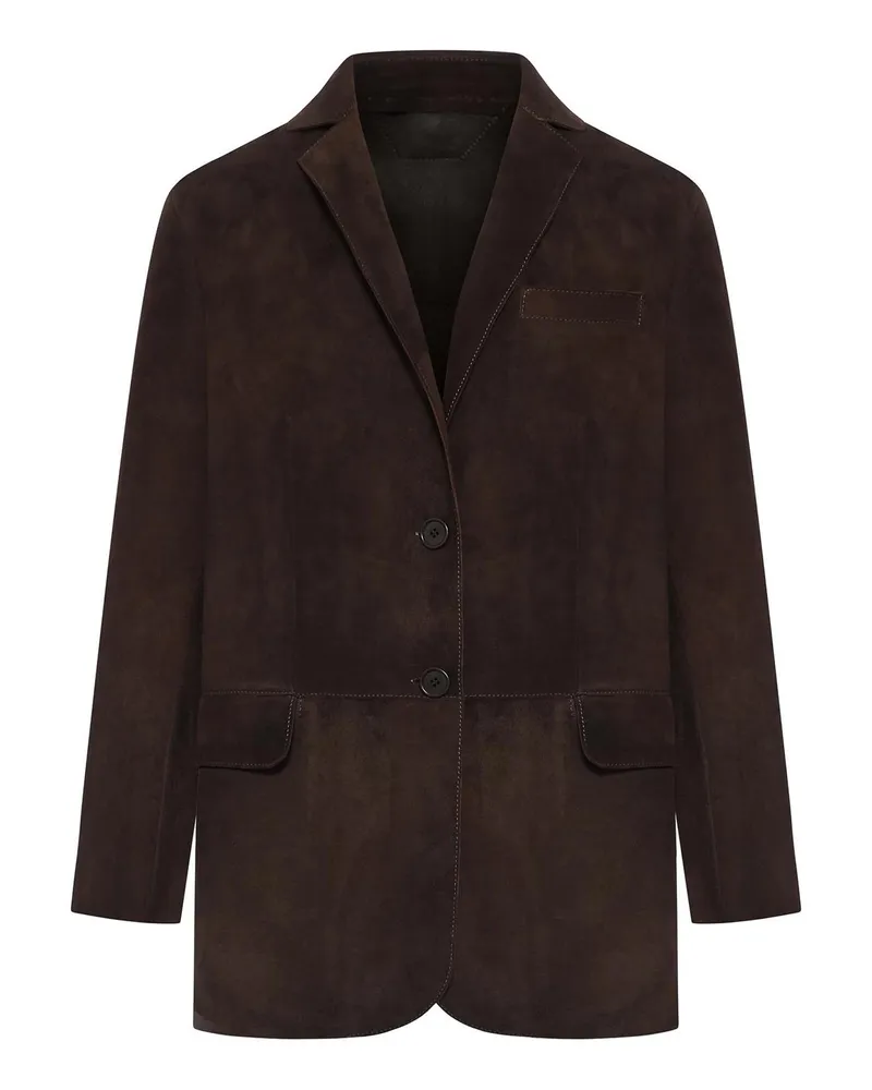 Salvatore Santoro Lederjacke - Braun Braun