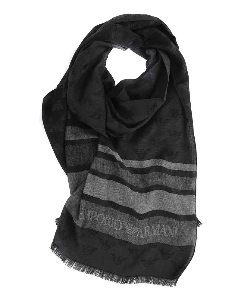 Emporio Armani Schal - Schwarz Schwarz