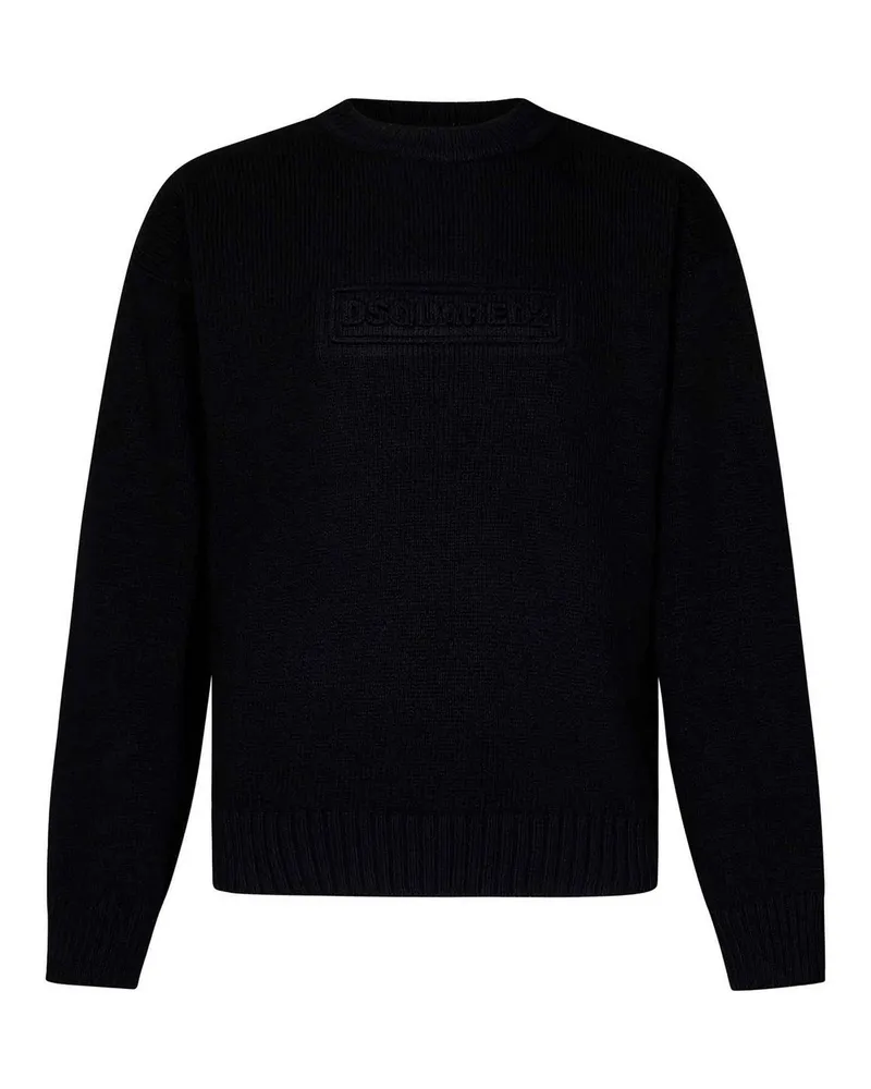 Dsquared2 Rundhalspullover - Schwarz Schwarz
