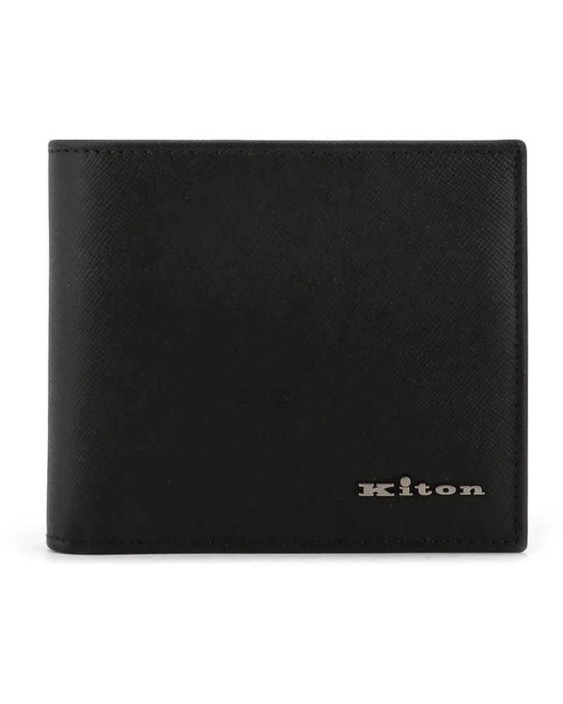 Kiton Portemonnaie - Schwarz Schwarz