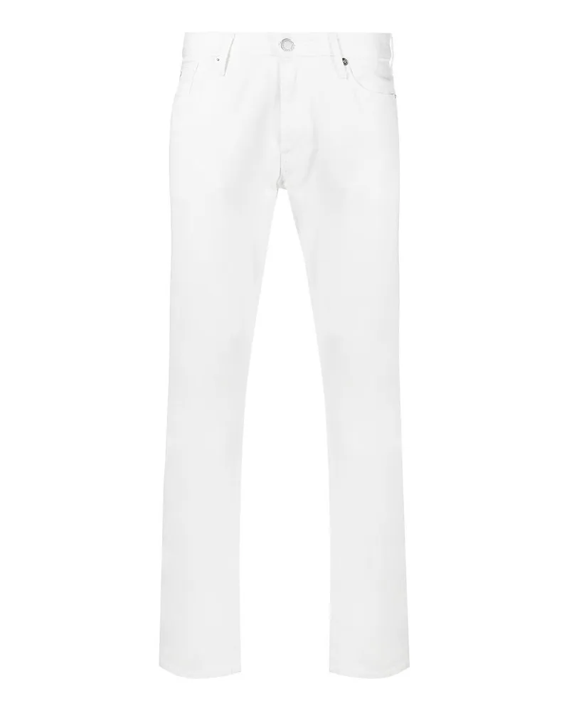 Emporio Armani Straight Leg Jeans - Weiß Weiß
