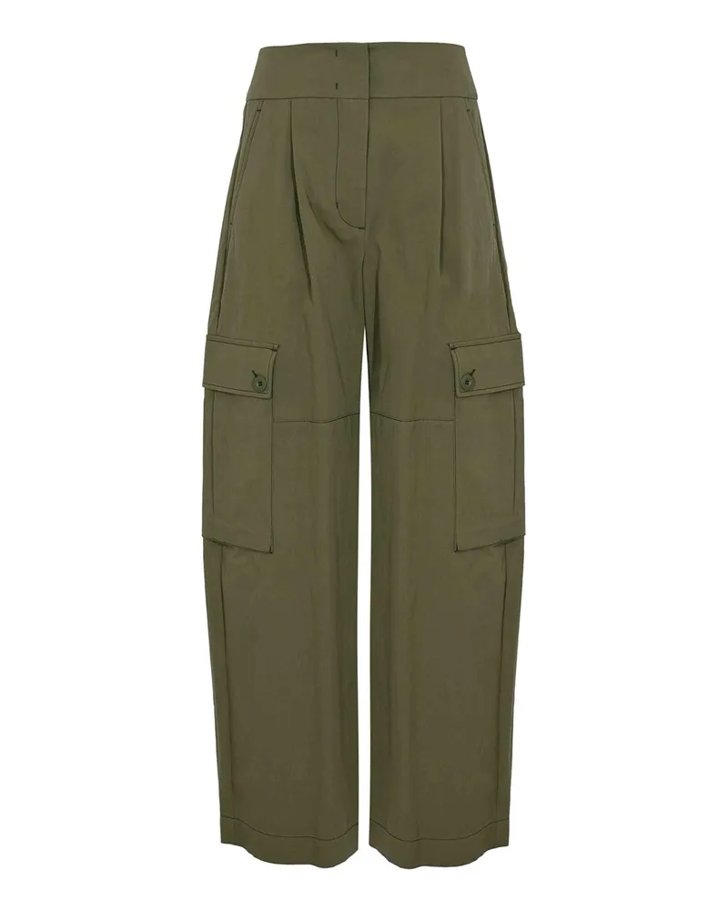 Max Mara Casual Hose - Dunkelgrün Dunkelgrün