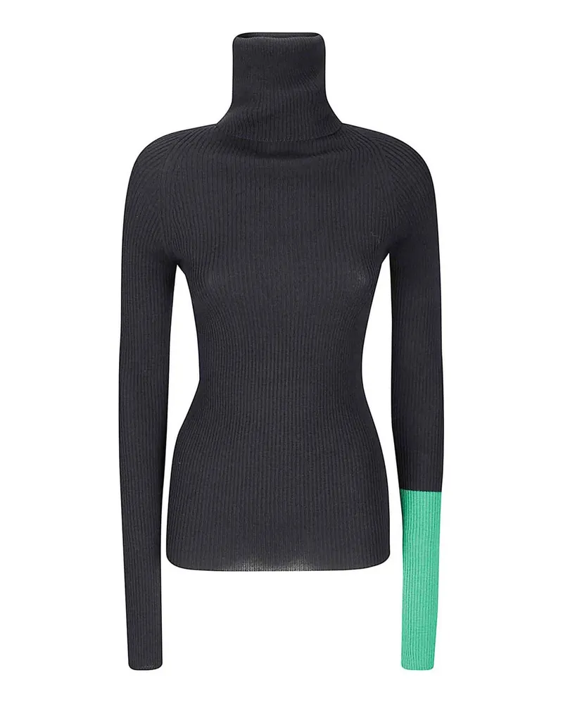 Yohji Yamamoto Rollkragenpullover - Grün Grün