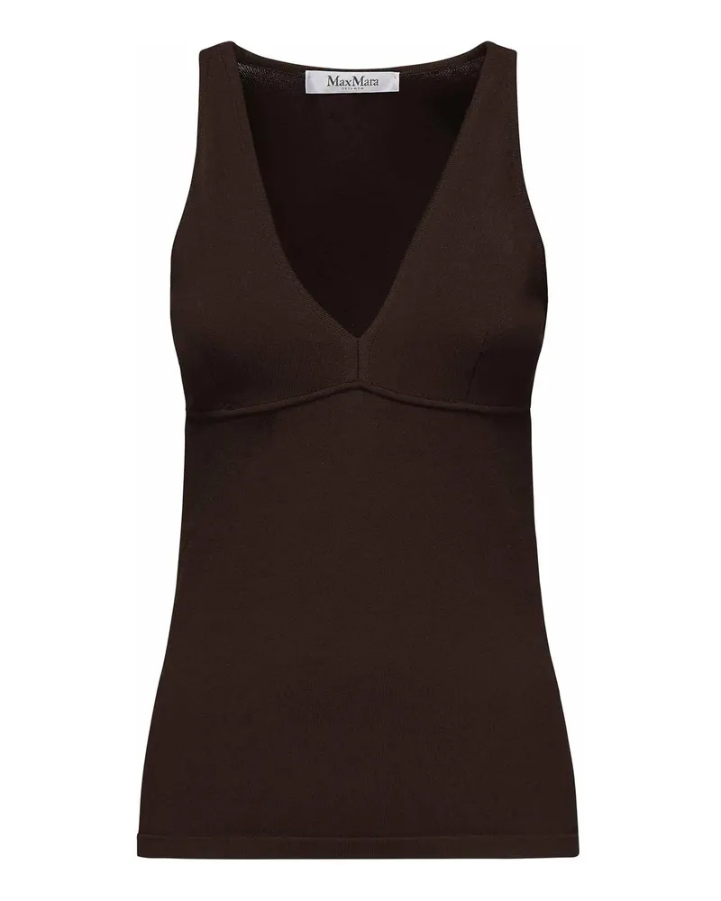 Max Mara Top - Dunkelbraun Dunkelbraun