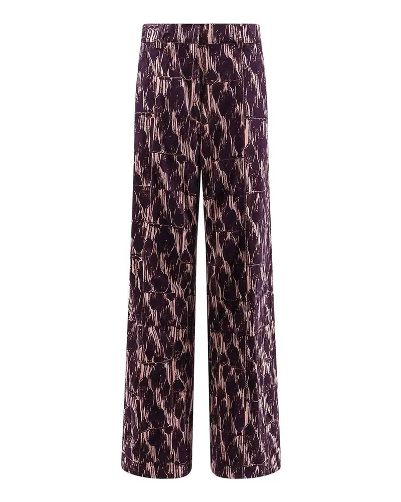Dries van Noten Casual Hose - Lila Lila