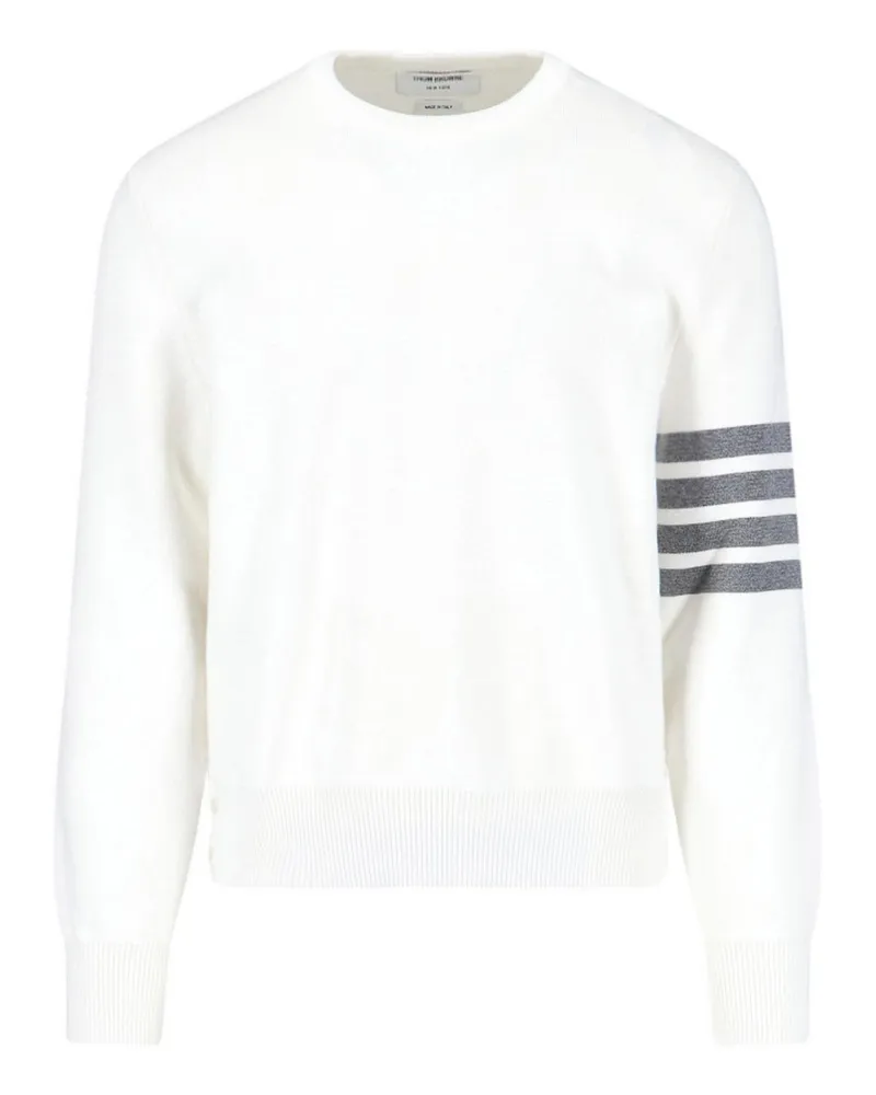 Thom Browne Rundhalspullover - Weiß Weiß