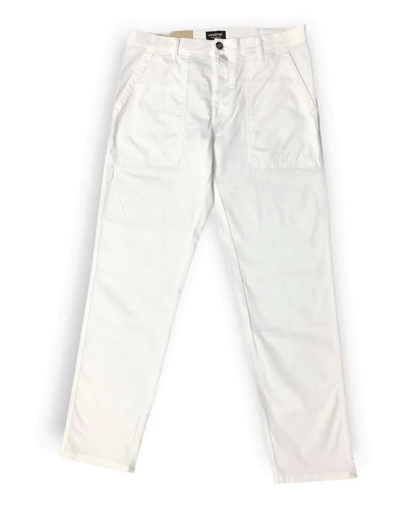 Incotex Casual Hose - Weiß Weiß
