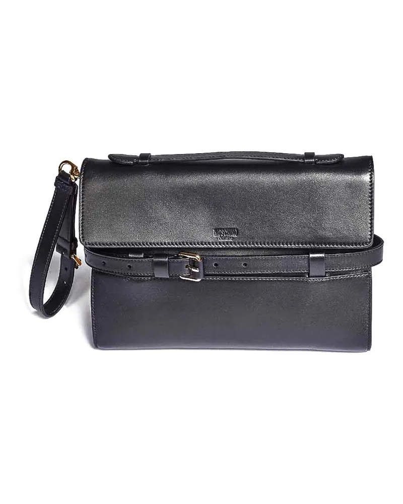 Moschino Clutch - Schwarz Schwarz