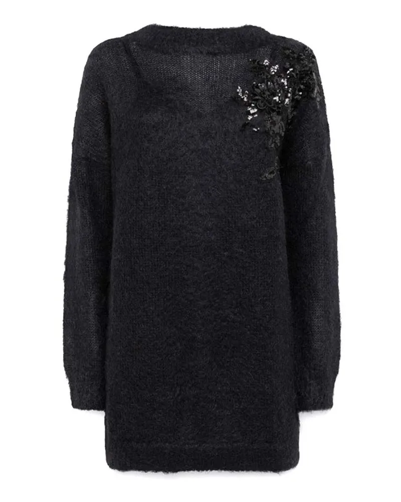 Blumarine Knielanges Kleid - Schwarz Schwarz