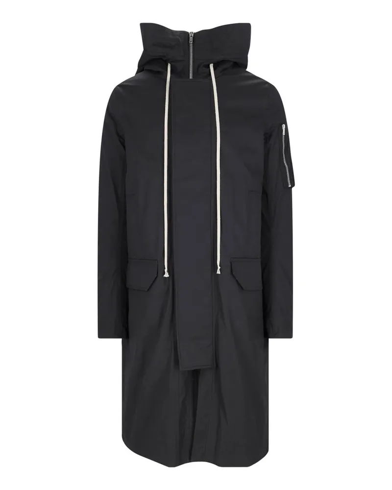 Rick Owens Parka - Schwarz Schwarz