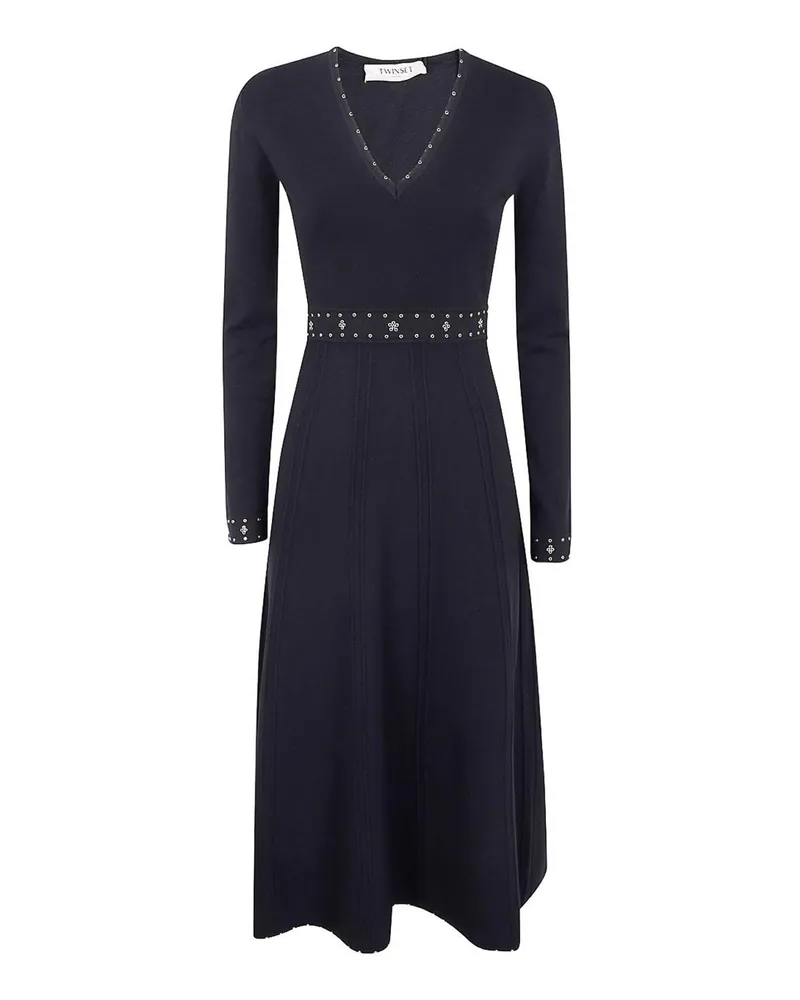 Twin-Set Knielanges Kleid - Schwarz Schwarz