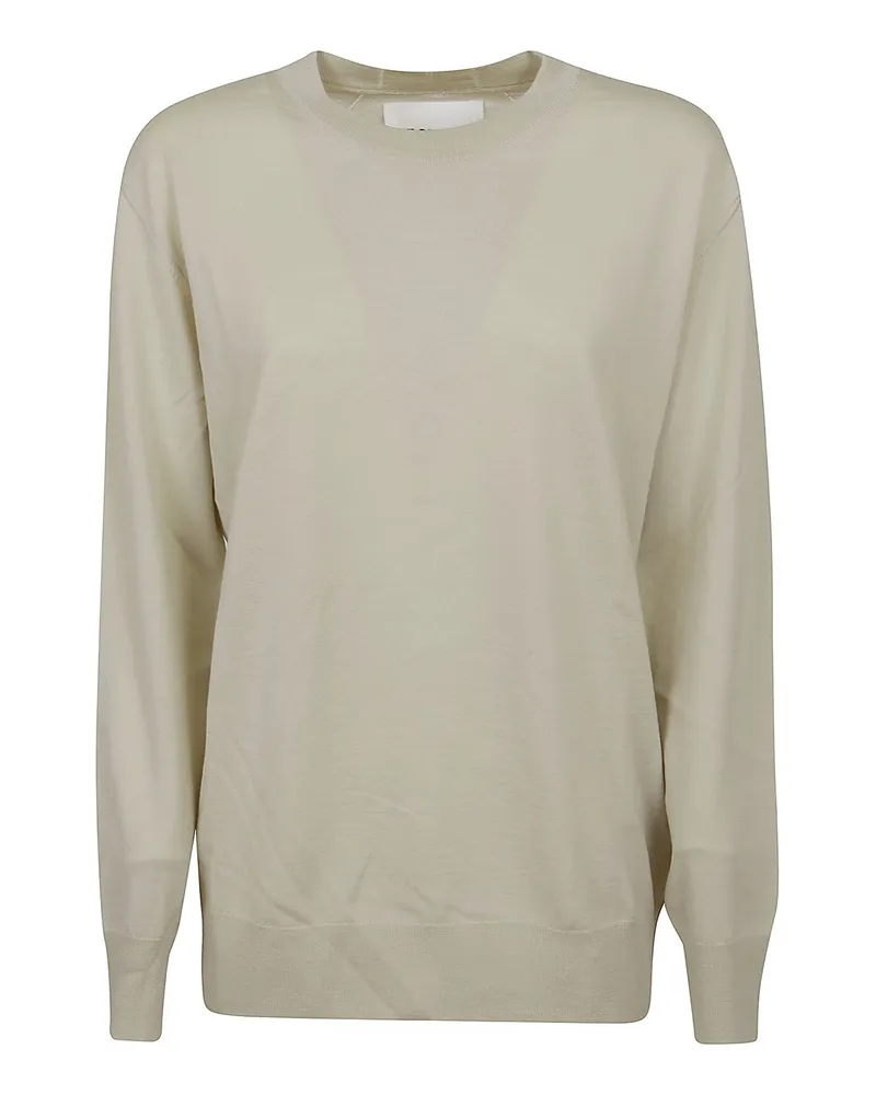 Jil Sander Rundhalspullover - Hellgrau Hellgrau