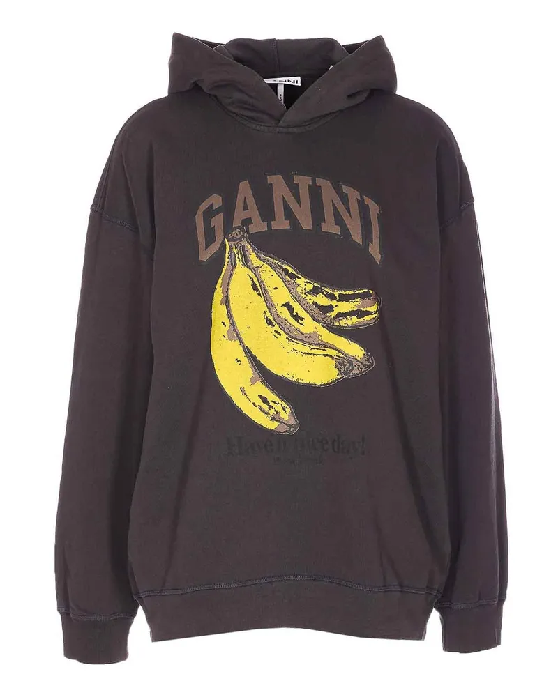 Ganni Sweatshirt - Schwarz Schwarz