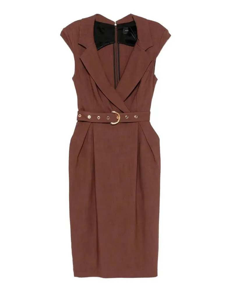 Pinko Knielanges Kleid - Braun Braun