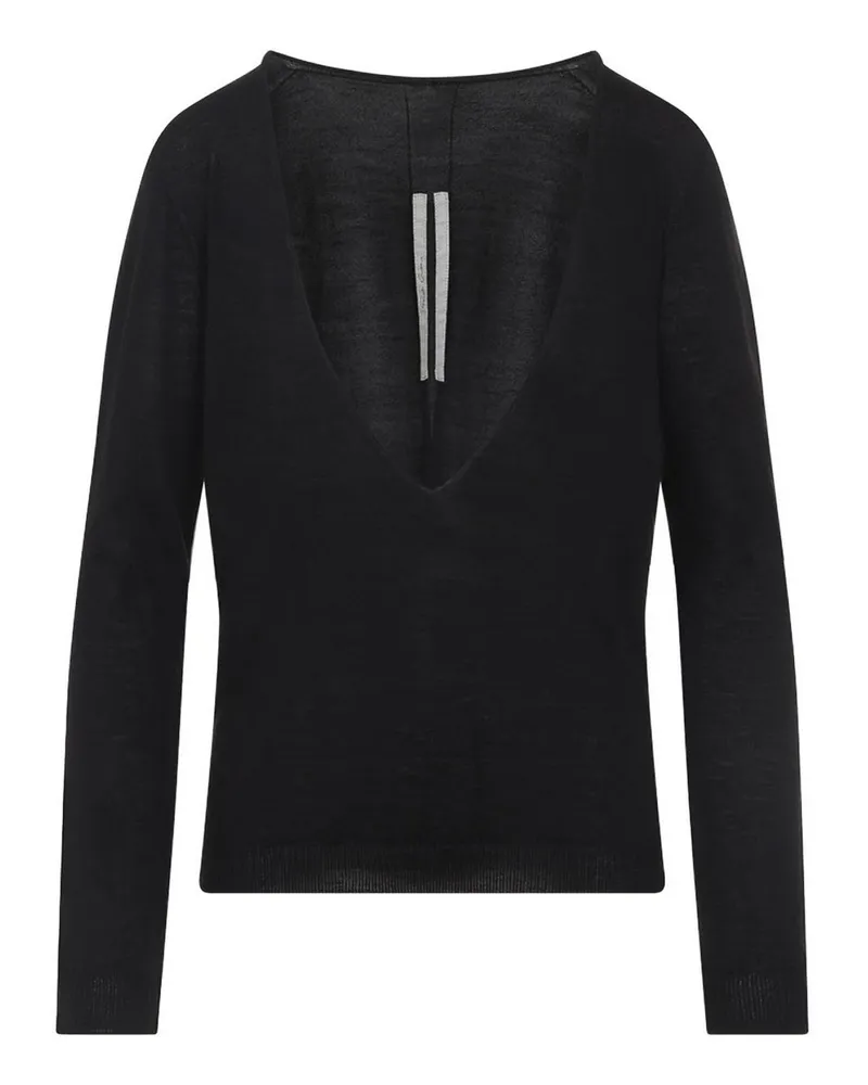 Rick Owens V-Pullover - Schwarz Schwarz