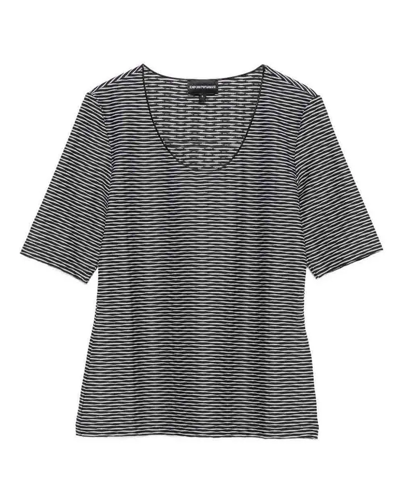 Emporio Armani Rundhalspullover - Grau Grau