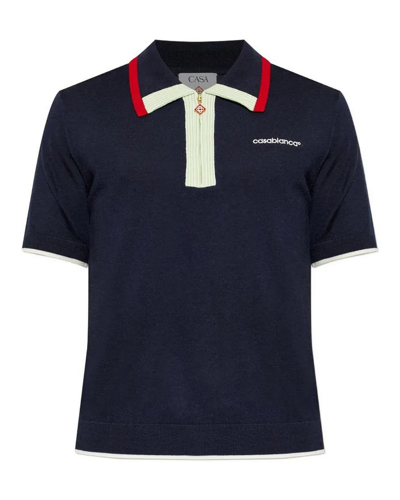 Casablanca Paris Poloshirt - Dunkelblau Dunkelblau