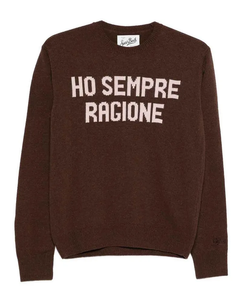 MC2 Saint Barth Rundhalspullover - Braun Braun