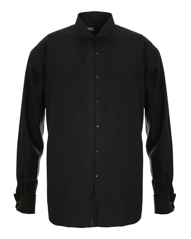 Karl Lagerfeld Hemd - Schwarz Schwarz