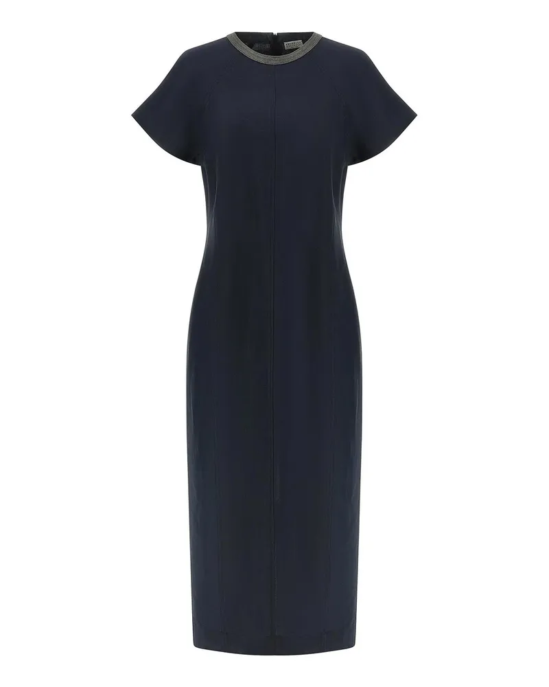 Brunello Cucinelli Knielanges Kleid - Blau Blau