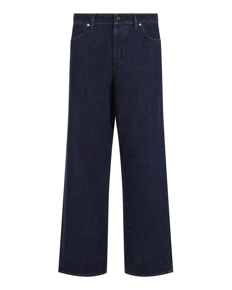 Stone Island Straight Leg Jeans - Blau Blau