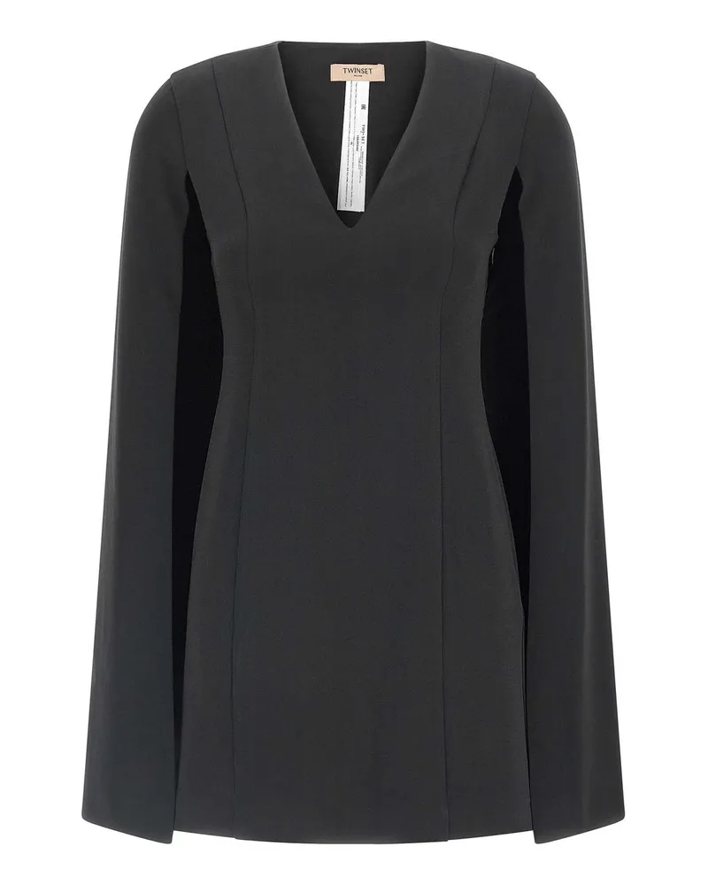 Twin-Set Kurzes Kleid - Schwarz Schwarz