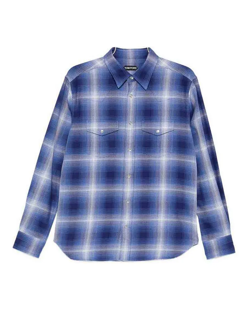 Tom Ford Hemd - Blau Blau