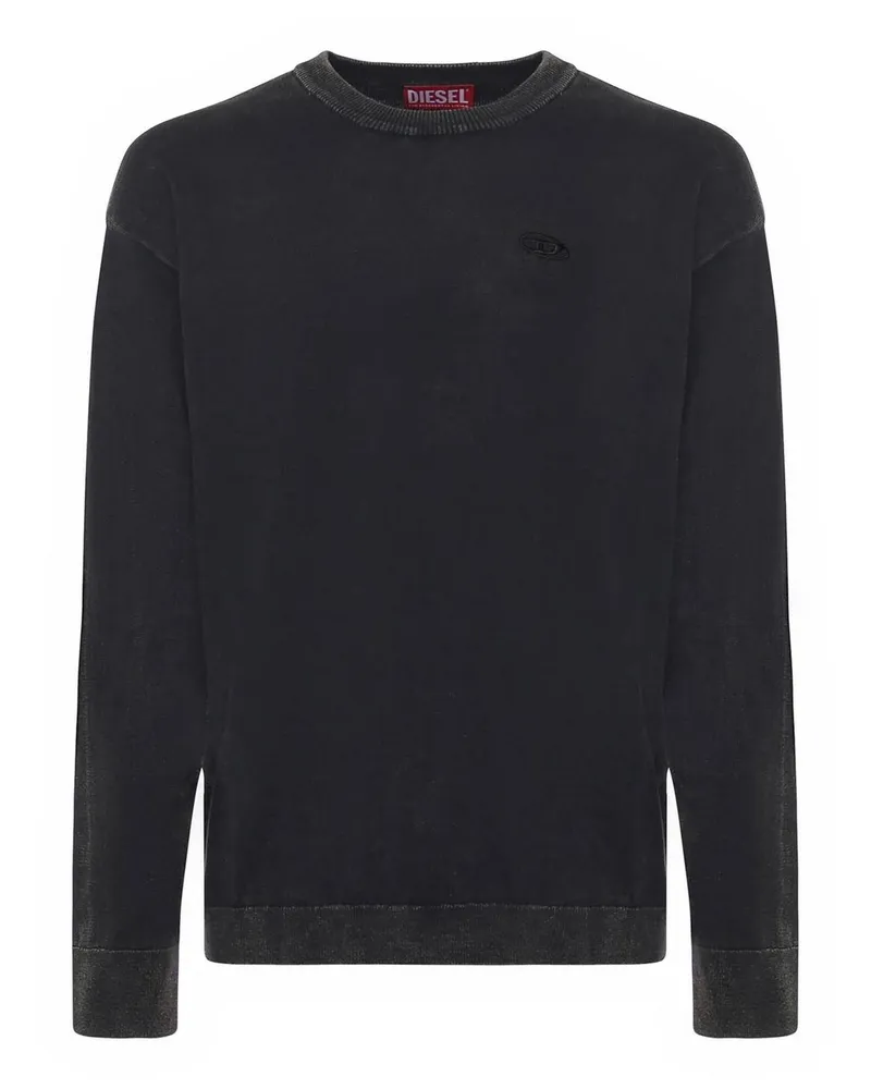 Diesel Rundhalspullover - Grau Grau