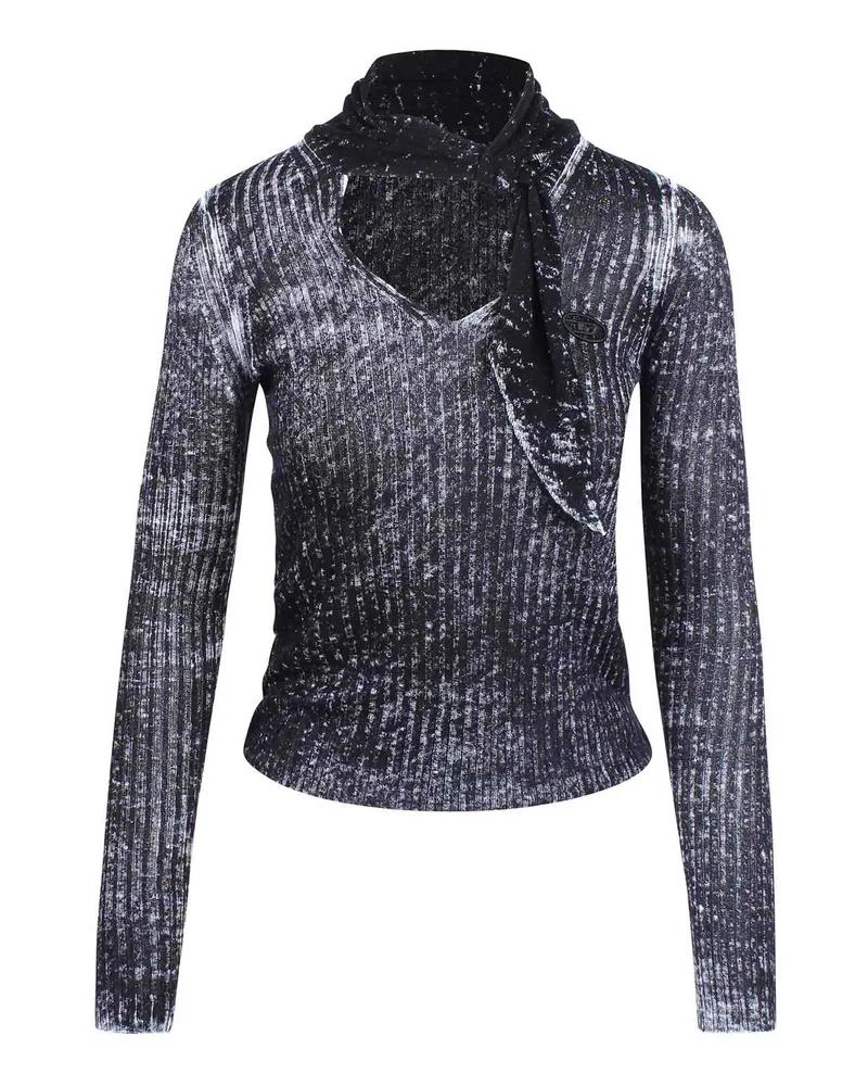 Diesel Rundhalspullover - Schwarz Schwarz