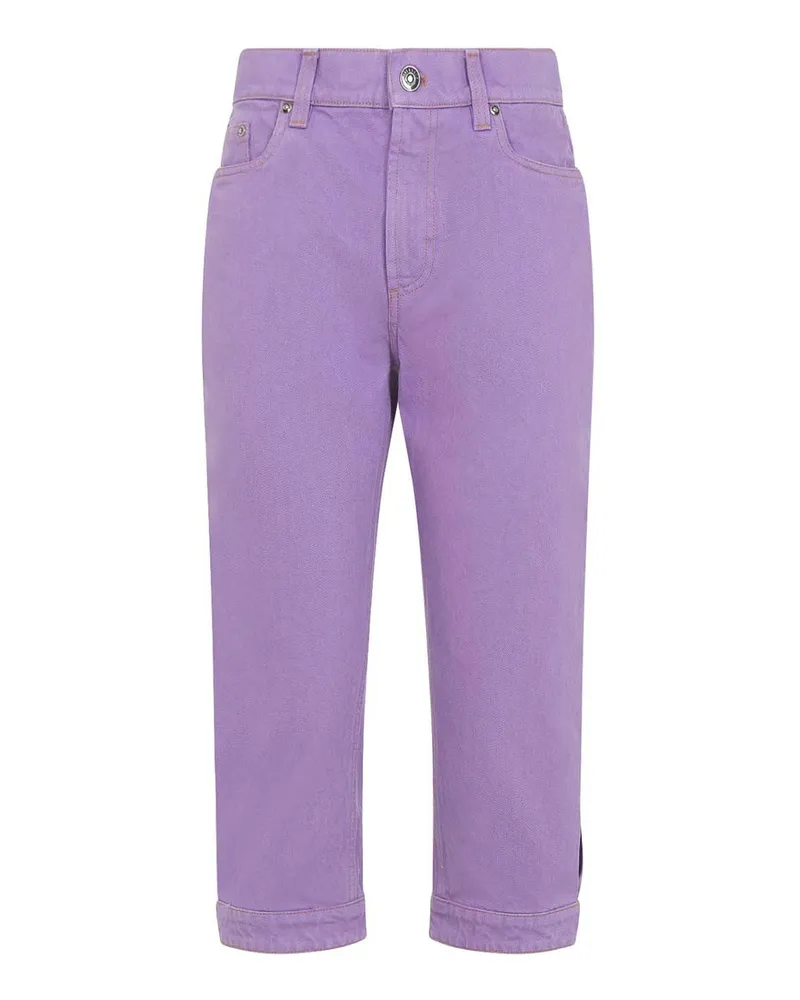 Versace Straight Leg Jeans - Metallic Metallic